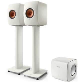 KEF LS50 Wireless II + S2 Floorstands + KC62 Subwoofer