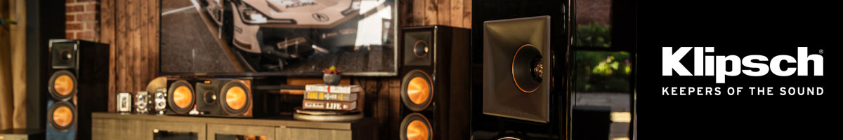 Klipsch home audio setup with