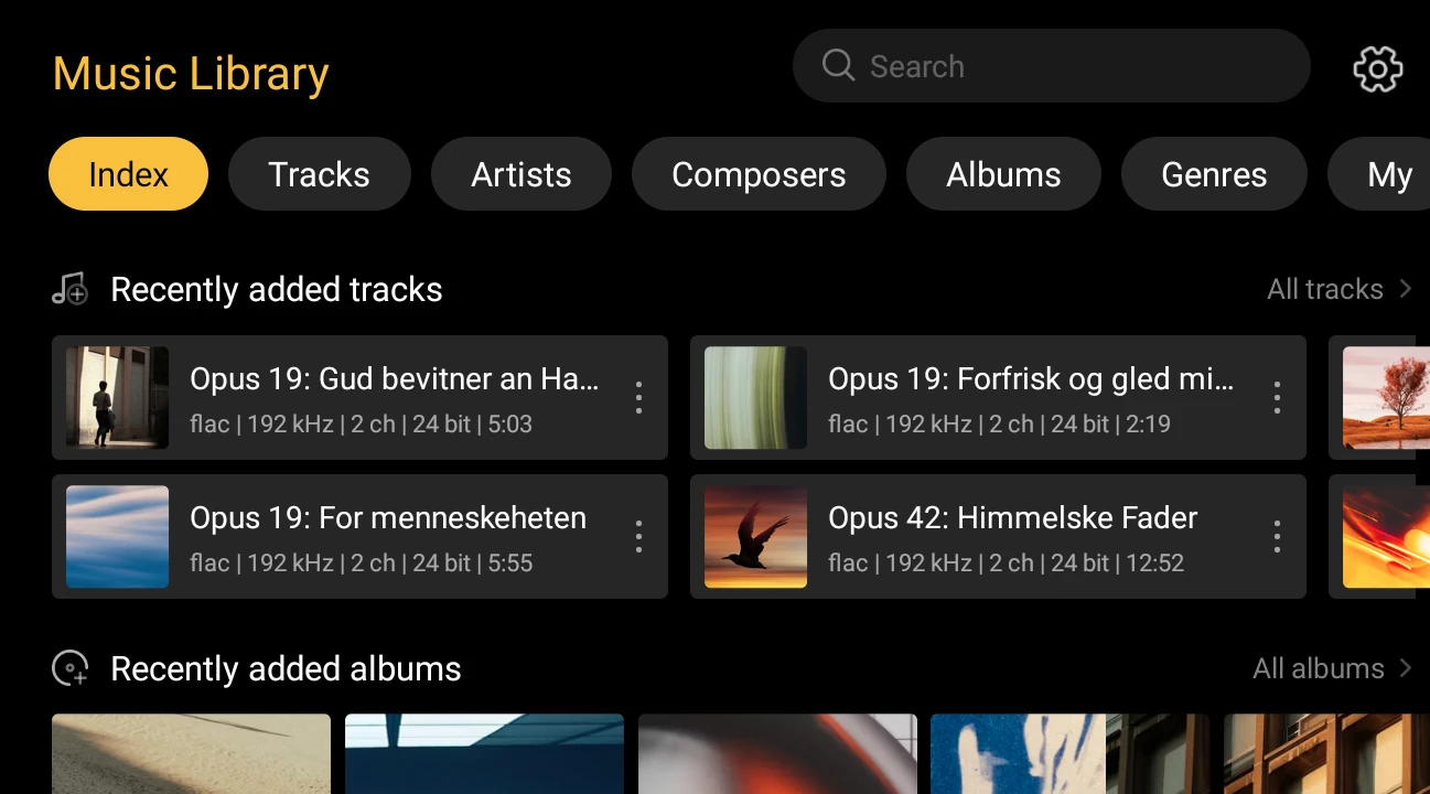 Multidimensional Music Library