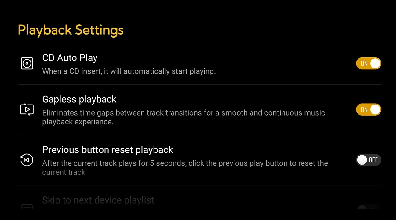 Gapless Playback